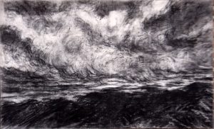 Montaña con nubes